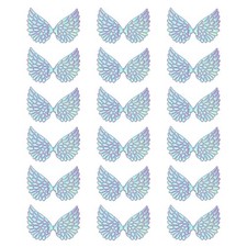 18Pcs Angel Wings for Crafts, Purple Angel Wings Wings 3.4 Inch