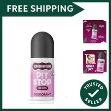 Scrubbingtons Pit Stop Childrens Natural First Deodorant, for Boys and Girls,...
