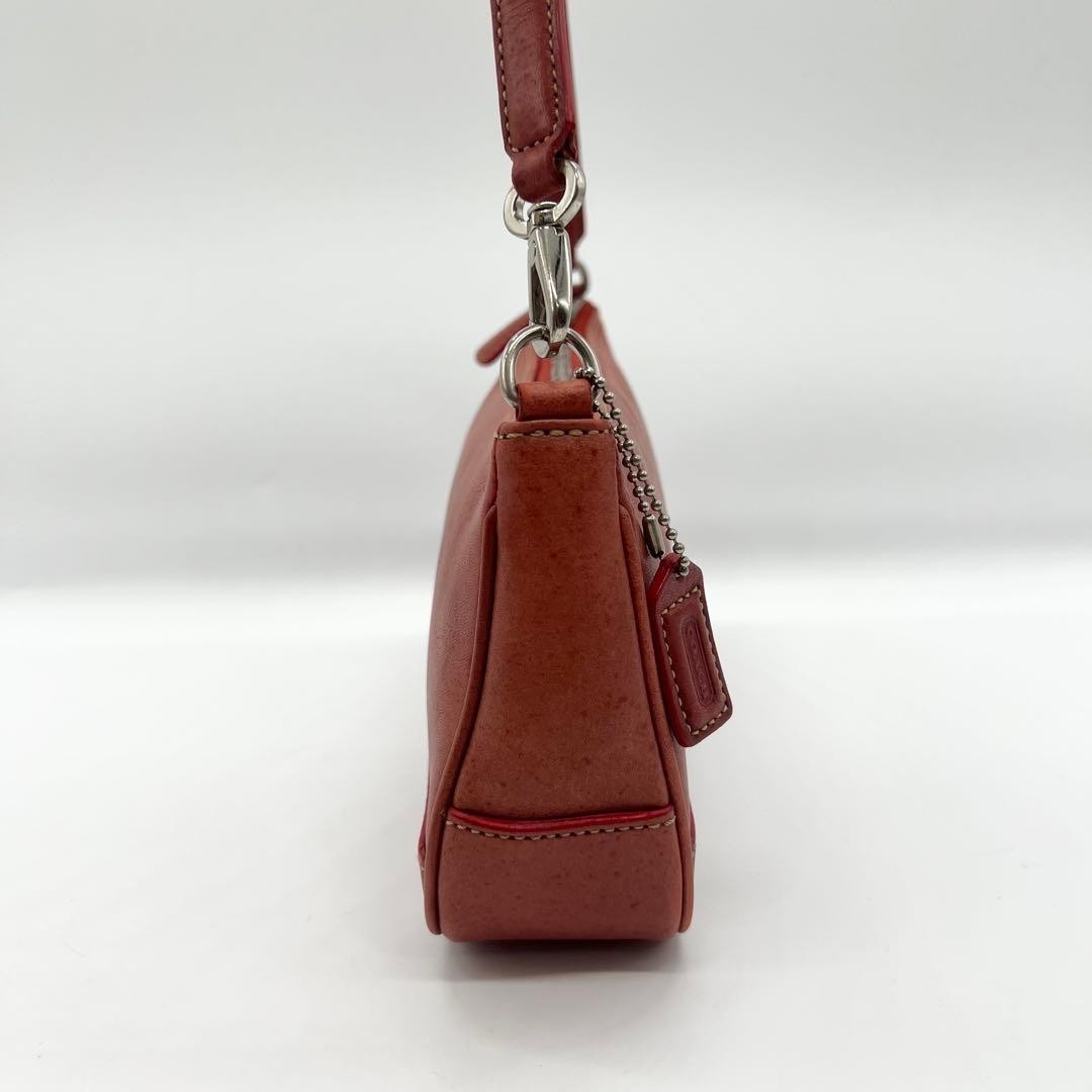 Coach Red Leather Demi Pouch Handbag Bag 7785 Vintage Y2K J2S | eBay