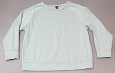 Eddie Bauer Sweatshirt Women s X-Large Teal Crew Neck Pullover Long Sleeve
