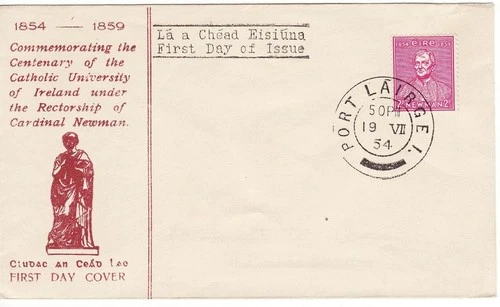 Ireland 2d Cardinal Newman cacheted First Day Cover 1954