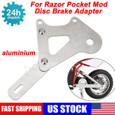 For Razor Pocket Mod Disc Brake Adapter Silver Aluminum Rear Caliper Adapter US