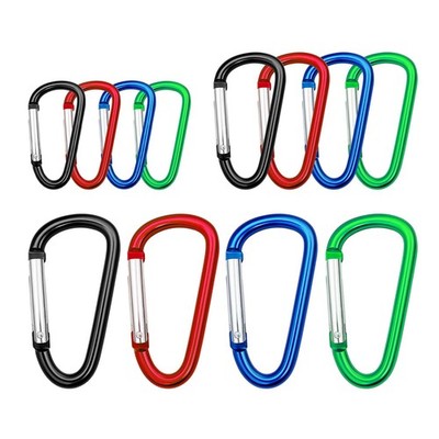 Carabiner Clip Multi Size Pack, Aluminum Carabiner Includes Small 2 Inch Carb...
