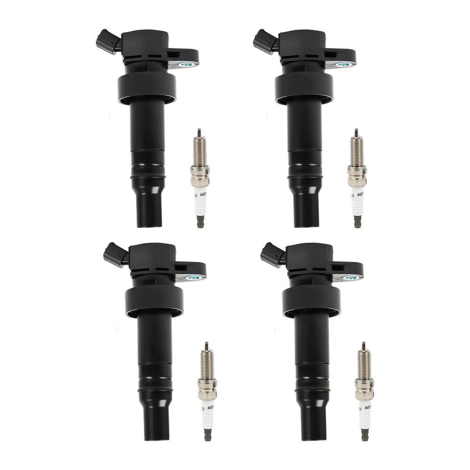 4 Ignition Coil & NGK Platinum Spark Plug For Hyundai Accent/Kia Soul 1.6L UF652 - Foto 12