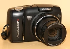 Canon PowerShot SX110 IS 9.0MP Digital Camera Black – 10x Optical Zoom – Tested