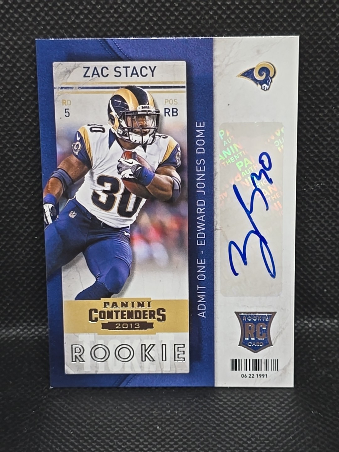 Zac Stacy Panini Contenders #192 Autograph