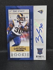 2013 Panini Contenders Zac Stacy #192 Rookie Auto