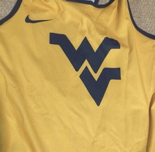 Nike Dri-FIT West Virginia Mountaineers Wrestling Singlet Large Blue Gold