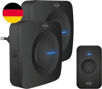 ELRO DB3000 Funk Türklingel Set - 1X Tragbare Empfänger Mit Batterie + 1X Plug-I