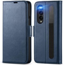 Foldable Bag For Samsung Galaxy Z FOLD 3 RFID Protective Wallet Cover Book Case