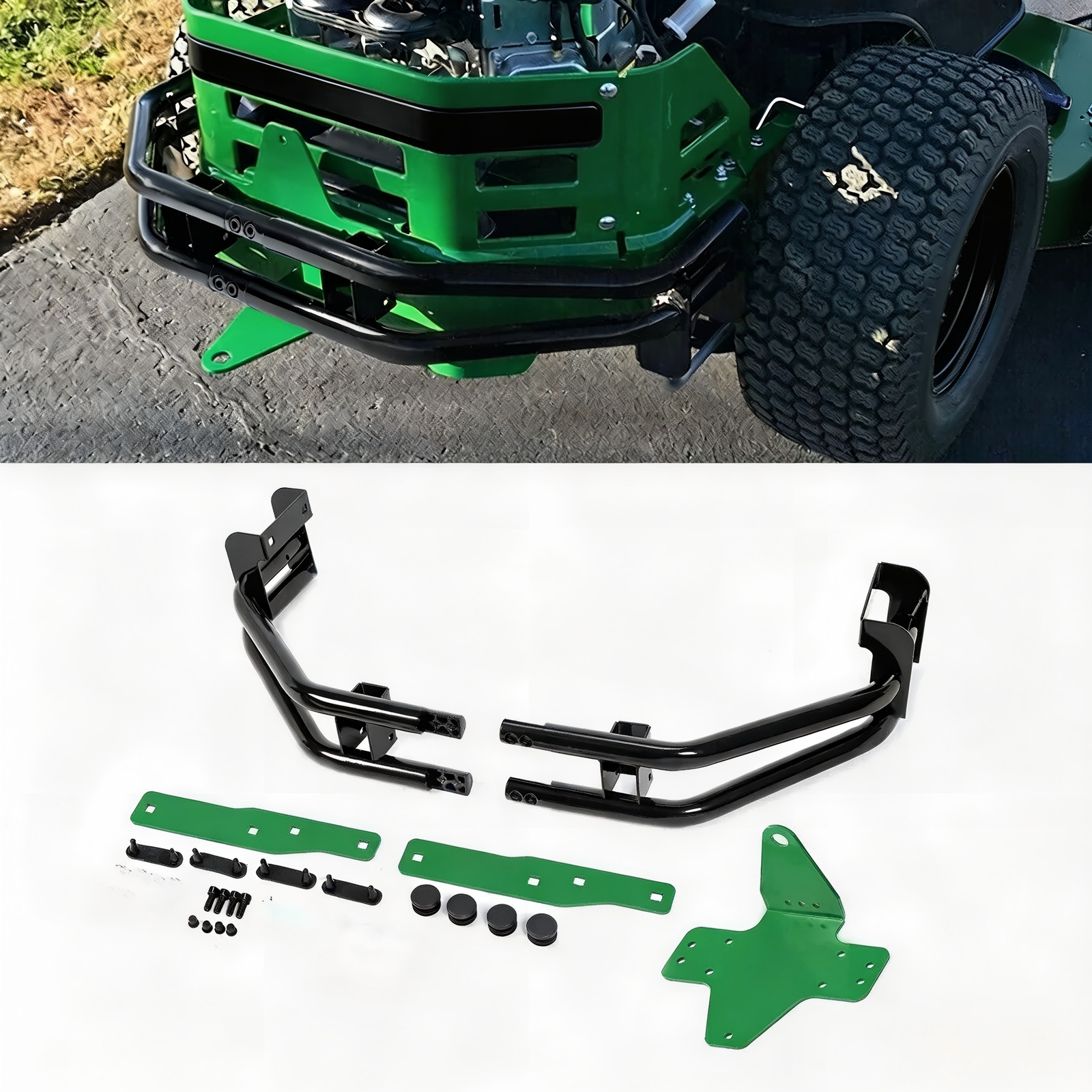 Rear Bumper Bar & Hitch Kit For John Deere Z235 Z345M Zero-Turn Mowers #BM24481