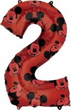 Number 2 2 Second 26" Mid Size Mickey Mouse Forever Birthday Party Foil Balloon