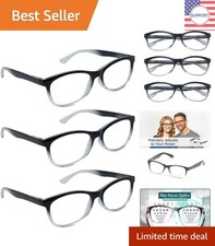 Auto-Focus Reading Glasses - Adjustable Strength 0.5-2.5x for Effortless Reading