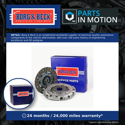 Clutch Kit 2 piece (Cover+Plate) 228mm HK2770 Borg & Beck 1629111 55569127 New