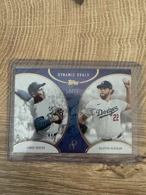 2024 Topps Dynamic Duos Sandy Koufax Clayton Kershaw Purple #10/25 Dodgers SSP