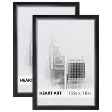 12x18 Frame 2 Pack,12x18 Poster Frame Without Mat,12 x 18 Wall Gallery Photo ...