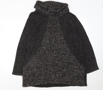 Klass Damen Pullover grau Wollmischung Rollkragen Langarm XL