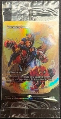 MAGIC THE GATHERING WARSTORM SURGE FOIL PROMO CARD MARVEL SUPER HEROES AVENGERS