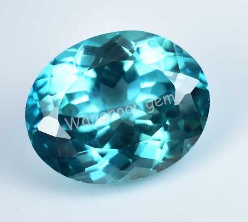 Impresionante piedra preciosa certificada natural serendibite 17,10 quilates verde azulado ovalada - Imagen 2 de 6