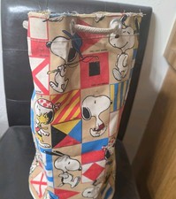Vintage Snoopy Tote Bag With Semaphore Flags