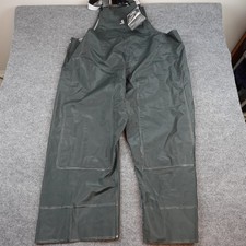 Carhartt Bib Overalls Mens 2XL Regular Green PVC Rainwear Waterproof R39GRN