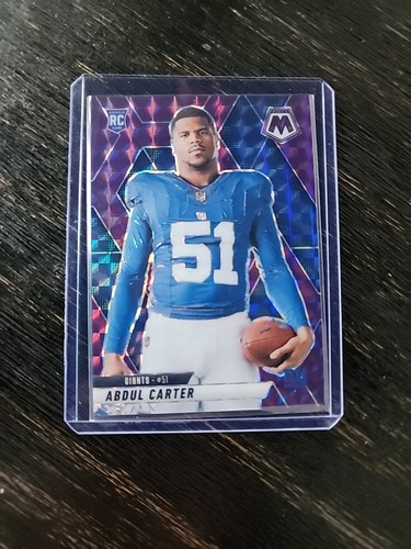 2025 Panini Mosaic - Rookie Variations Abdul Carter #282 Purple Mosaic Prizm /49