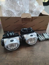 EverBrite 8 LED Headlamp, Pack Of 2, Batteries Included, NEW