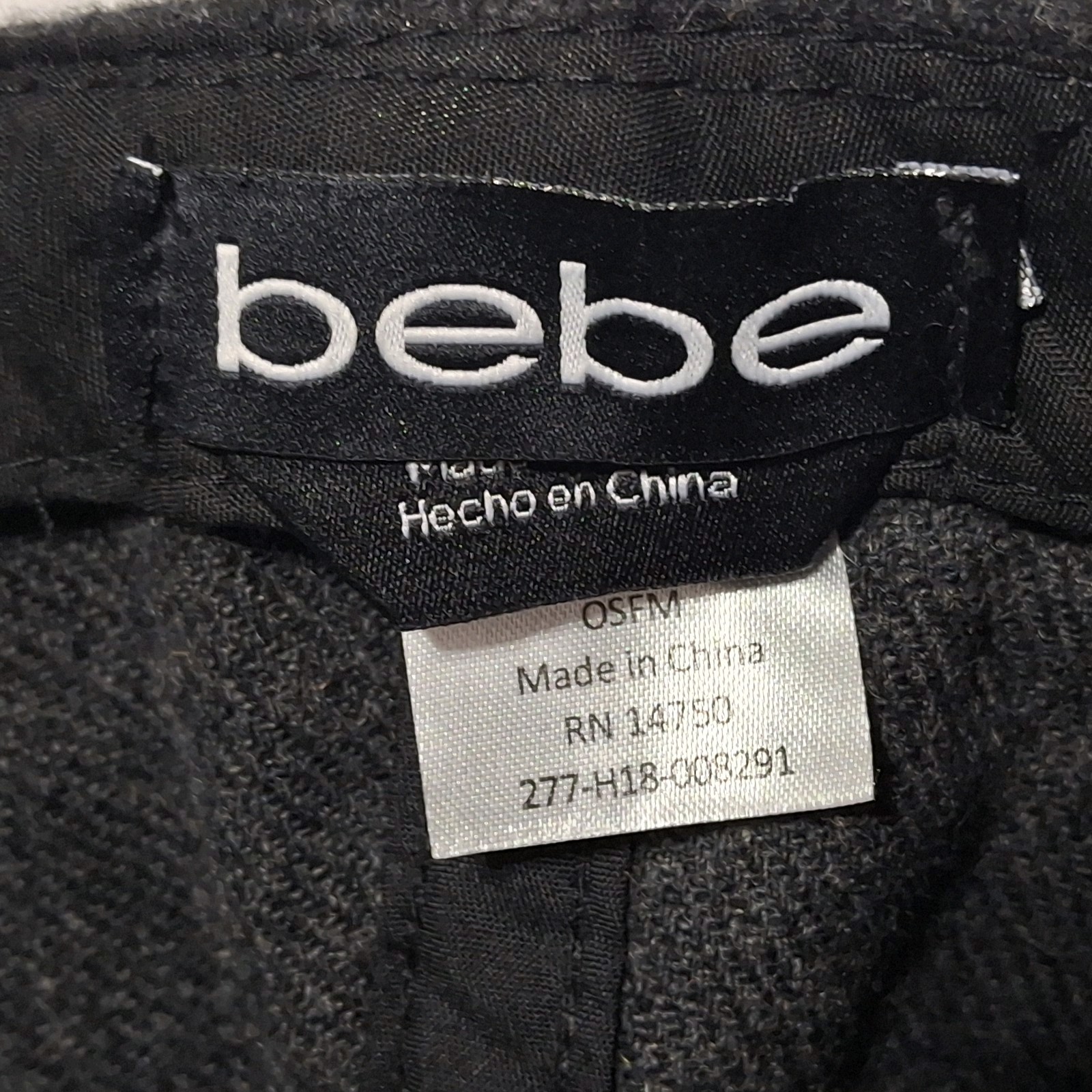Bebe Adjustable Hat Cap Solid Charcoal Gray One S… - image 11