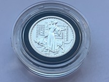2001 British Royal Mint Britannia 50 Fifty Pence Silver Proof 1/4oz Coin