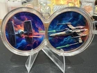 2 x 1 oz Copper Coin Star Wars Republic vs Resistance Colorized Infinity Capsule