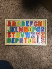 Vintage Fisher Price Magnetic Alphabet Letters and Tray Educational Toy 673