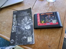 Sega Genesis Light Crusader Cartridge And Manual Only