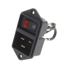 1pc SCHURTER Inc. EC11.0021.001PWR ENT MOD RCPT IEC320-C20 PNL