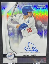 2020 Bowman Sterling Prospect Andy Pages Refractor Auto RC #43/150