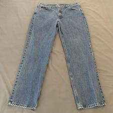 Jeans Carhartt uomo 38x32 blu Deepstone vestibilità tradizionale cinque tasche B180 DST