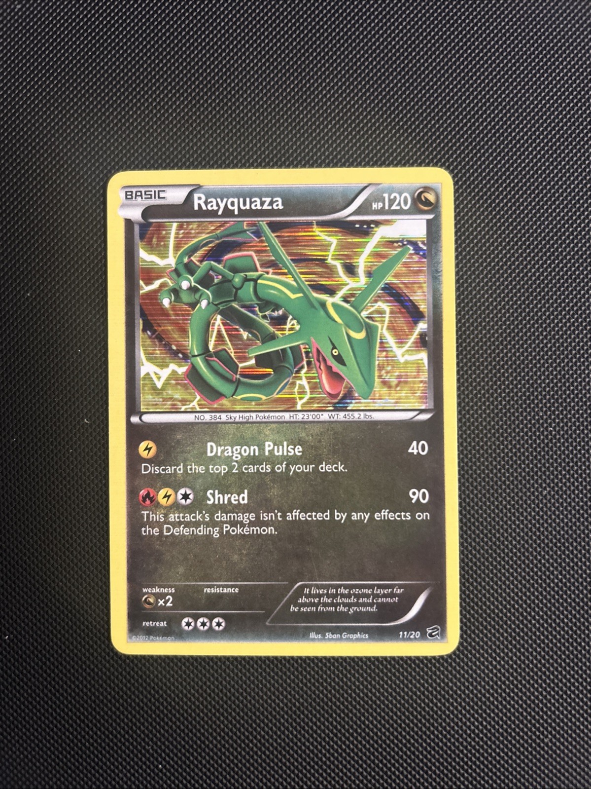 Rayquaza Pokemon Dragon Vault Holo Rare 11/20 NM