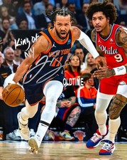 Jalen Brunson NY Knicks "King of New York" Autograph Signed Reprint 8x10 Photo