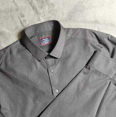 UNTUCKit Style 31360 Men s Black Stone WF Wrinkle Free L/S Button Up Shirt XL