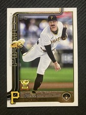 2025 Topps Series 1 - #98 Paul Skenes Pittsburgh Pirates Gold Cup Card
