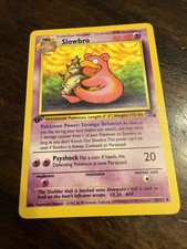 1999 Vintage Pokémon TCG Slowbro Fossil 43/62 1st Edition Uncommon LP