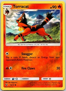 Torracat 16/73 Shining Legends Reverse Holo Common