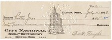 1929 Orville Wright Signed Autographed Bank Check Wright Brothers BAS Beckett 1929 Orville Wright Signed Autographed Bank Check Wright Brothers BAS Beckett