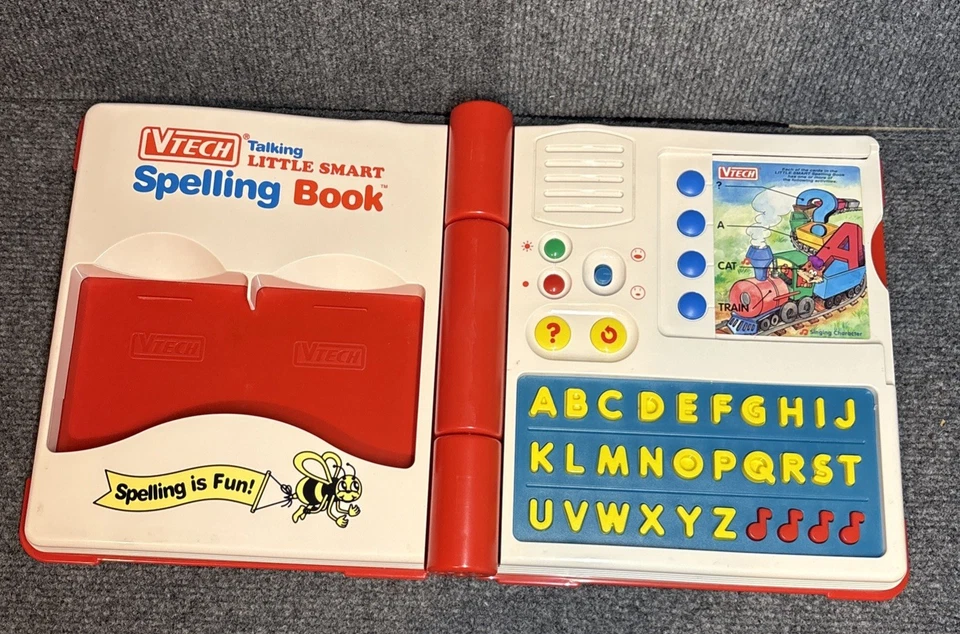 Vintage VTech Talking Little Smart Spelling Book 96/100 Activity Cards Included - Image 3 of 4