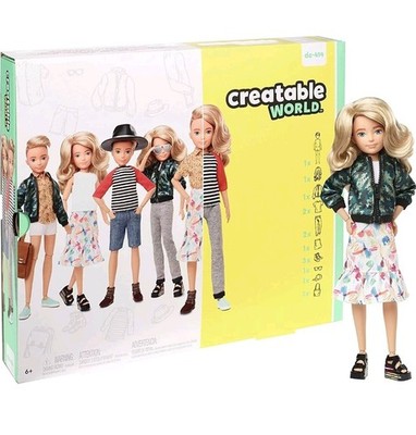 Creatable World Deluxe Character Kit Blonde Customisable Doll 4 All Kids Mattel