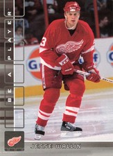JESSE WALLIN 2001-02 Be A Player Memorabilia #228 Detroit Red Wings Hockey Card