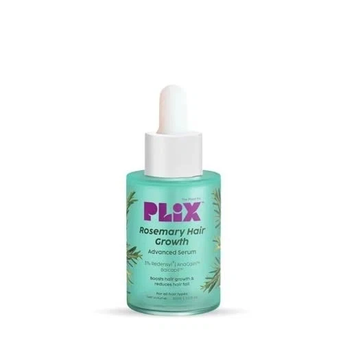 Plix Rosemary Hair Serum 30ml Advanced Hair Growth Blend with Redensyl & AnaGain
Opens in a new wind