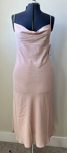 Show Me Your Mumu Verona Capucha Dama de honor Vestido sin Mangas Polvoriento Rubor Crujiente, Nuevo con Etiquetas $168 S - Imagen 1 de 5