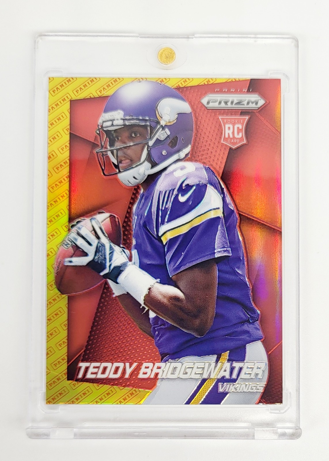 MINT RC RED & GOLD LOGO PRIZM Teddy Bridgewater #242 (RC) 2014 Panini VIKINGS SP