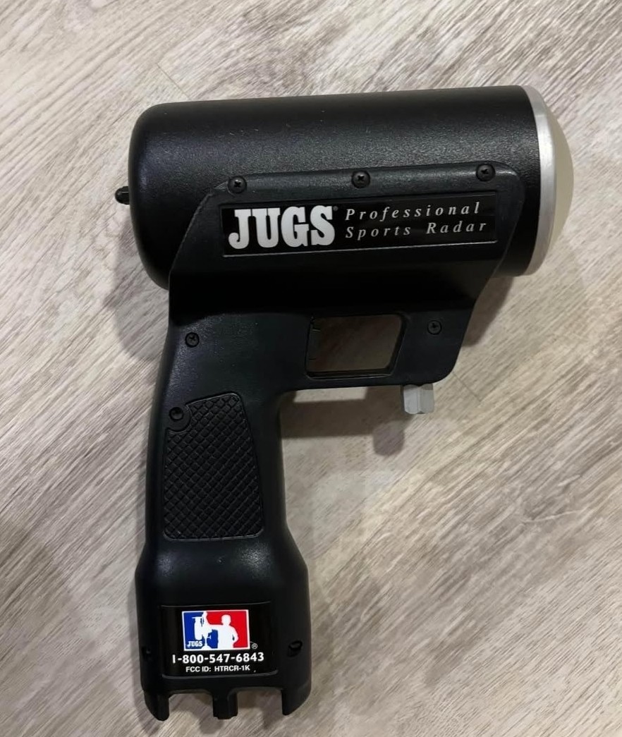 JUGS PROFESSIONAL SPORTS RADAR GUN w/ CASE, tuning fork