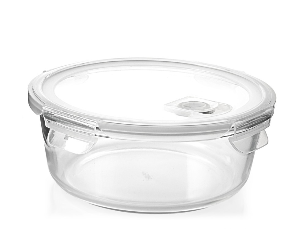 H&H Glass Container With Lid, Valve, And Silicone Seal Cm.